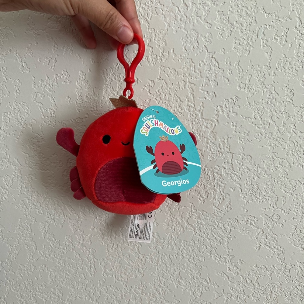 New Georgios the King Crab Squishmallows Clip - Picture 2 of 4